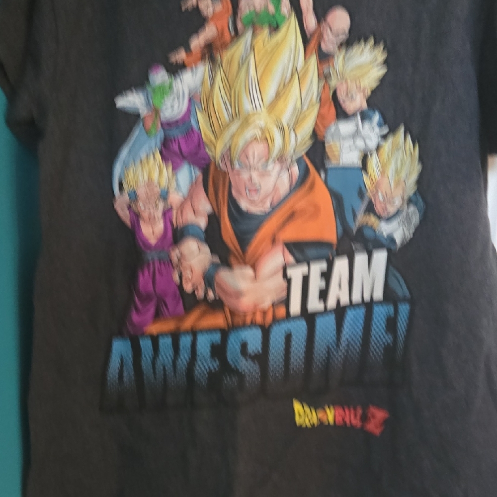 Black Dragon Ball Z Short Sleeve Tee with Colorful Graphics